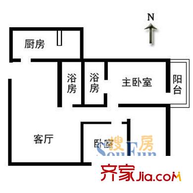 上海 由由一村 戶型圖