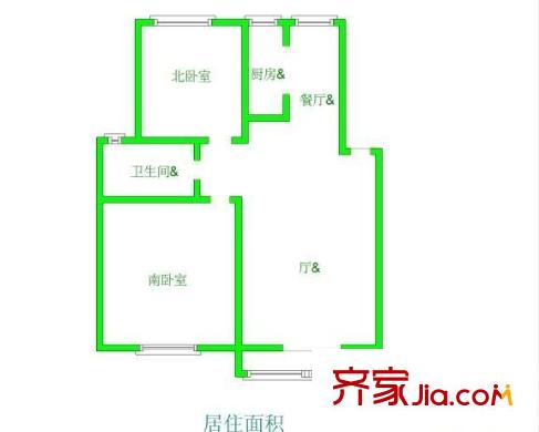 地緯家苑 2室 戶型圖