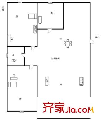 上海 錦河苑 戶型圖