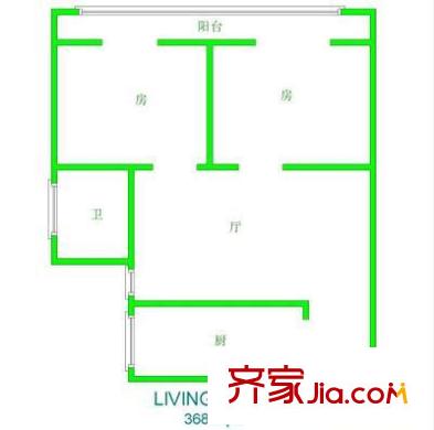 上海 錦河苑 戶型圖