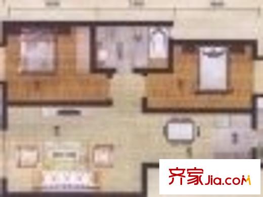 錦河苑 1室 戶型圖