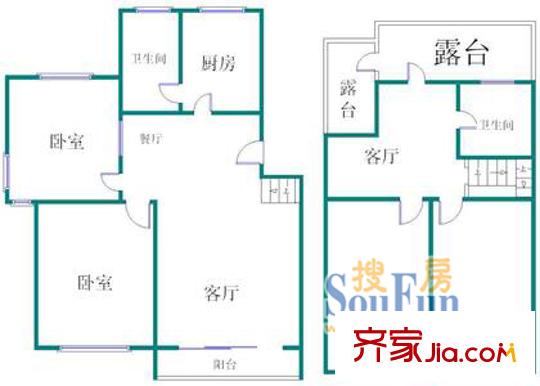 上海 高境欣苑 户型图