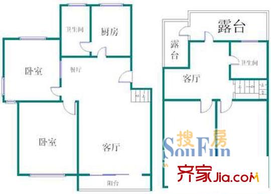 上海 高境欣苑 户型图