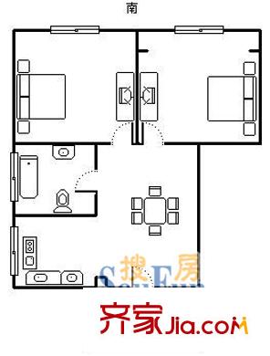 上海 竹園高層 戶型圖