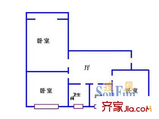 上海 竹園高層 戶型圖