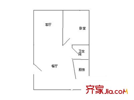 惠明苑 1室 户型图