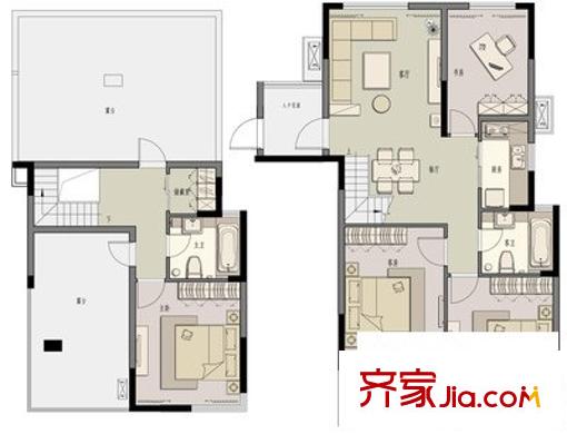 紫勋风雅苑 4室 户型图