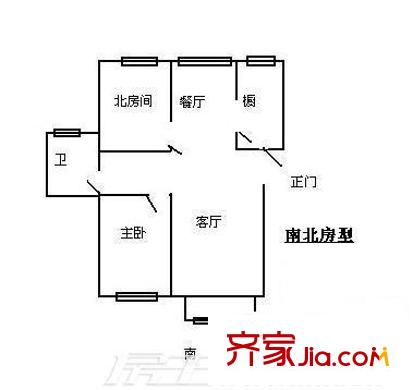 碧林湾北苑 2室 户型图