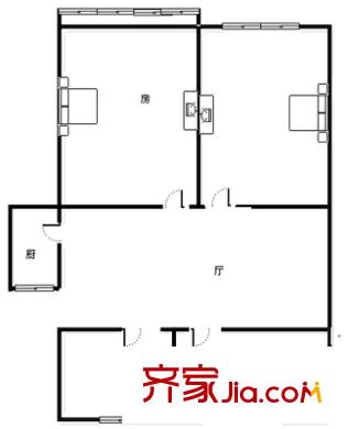 芳華路253弄小區(qū)戶型圖上海 芳華路253弄 戶型圖 2室1廳