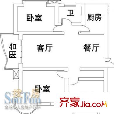 大华阳城六期阳城世家户型图上海 阳城世家(大华阳城六期 户型图 3室