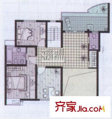 上海 日月豪庭復(fù)式頂層 戶型圖