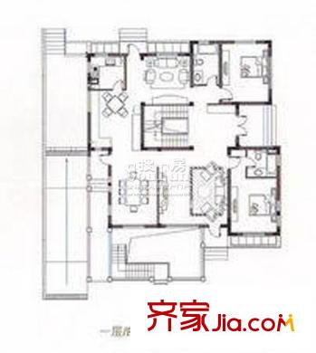 德邑小城别墅户型图别墅A5户型 2室2厅2卫1厨