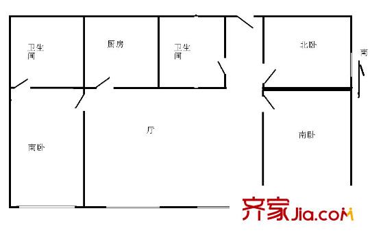 明珠花苑 0室 戶型圖