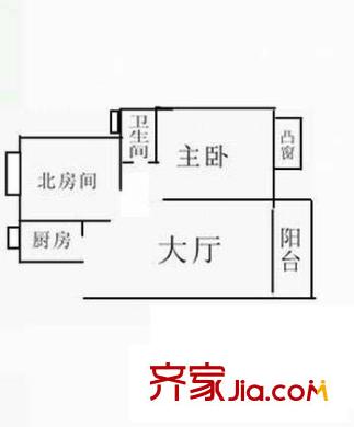 金楓公寓 2室 戶型圖