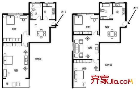 桃李家園戶型圖戶型圖 4室2廳2衛(wèi)1廚