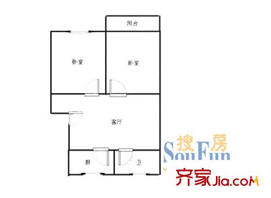 上海 宝山二村 户型图