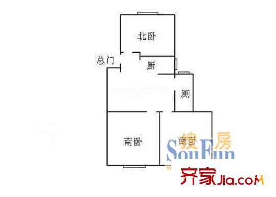 上海 宝山二村 户型图