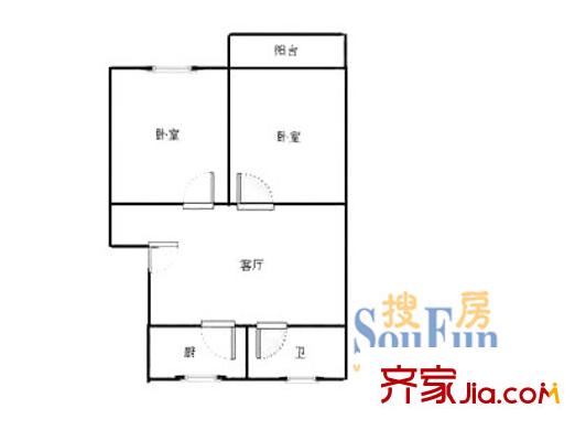 上海 宝山二村 户型图