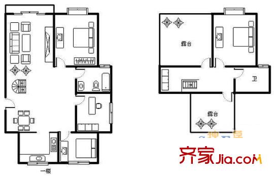 昌里雅苑 3室2廳2衛(wèi)1廚