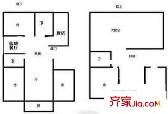 鵬欣家園戶型圖 戶型圖 4室2廳3衛(wèi)1廚