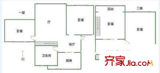 鵬欣家園戶型圖戶型圖 4室2廳2衛(wèi)1廚