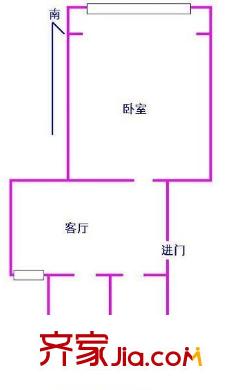 香山新村西北街坊戶型圖戶型圖 1室1廳1衛(wèi)1廚