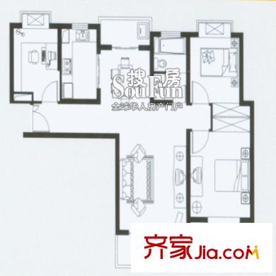 上海 绿洲中环中心(绿洲湖畔花园) 户型图