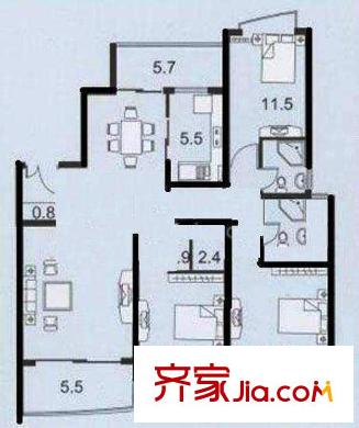 上海 怡東花園二期 戶型圖
