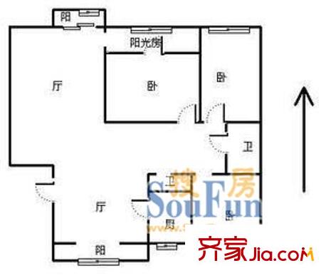 上海 黄金豪园 户型图