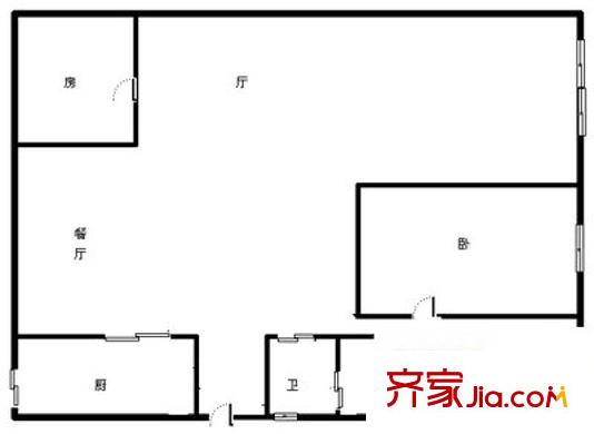 明竹公寓 3室 戶型圖