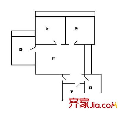 天成小区户型图户型图 3室2厅2卫1厨