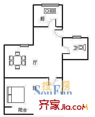 上海 蕩灣新村 戶型圖
