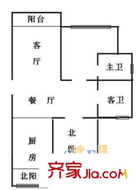 上海 三佳苑 户型图
