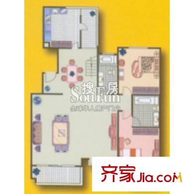丹芳苑戶型圖4室3廳4衛(wèi)1廚