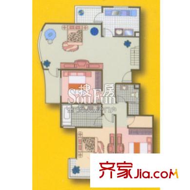 丹芳苑戶(hù)型圖5室3廳3衛(wèi)1廚