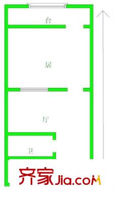 云蓮苑戶型圖戶型圖 1室1廳1衛(wèi)1廚