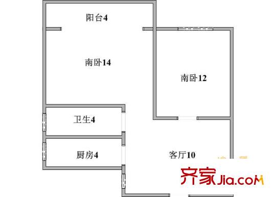 上海 黎明花园 户型图