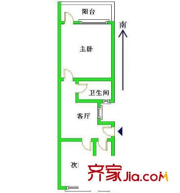 高兴花园五街坊 2室 户型图