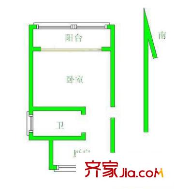 上海 宝钢十一村 户型图