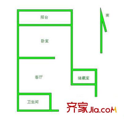 上海 宝钢十一村 户型图