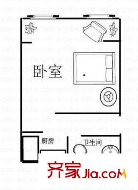上海 宝钢十一村 户型图
