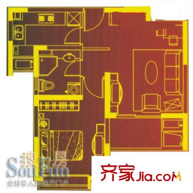 水清年华花园 户型图