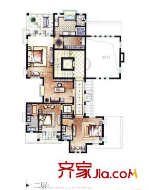 東郊半島別墅G`戶型二層 3室3衛(wèi)