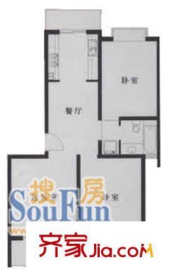 金橋新城一期金石苑2室1廳1衛(wèi)1廚