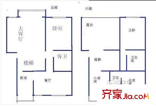 金橋新城戶型圖戶型圖 4室2廳2衛(wèi)1廚