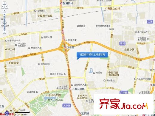 明园森林都市三期涵翠苑交通图