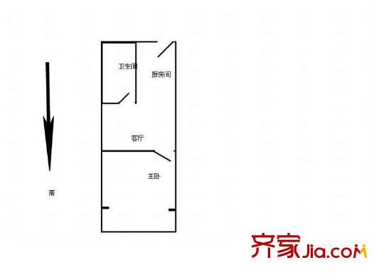 逸仙华庭 0室 户型图