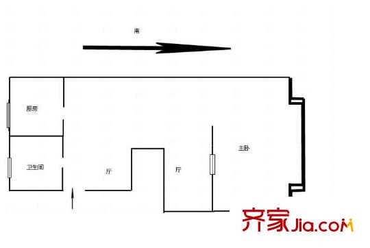 逸仙华庭 0室 户型图