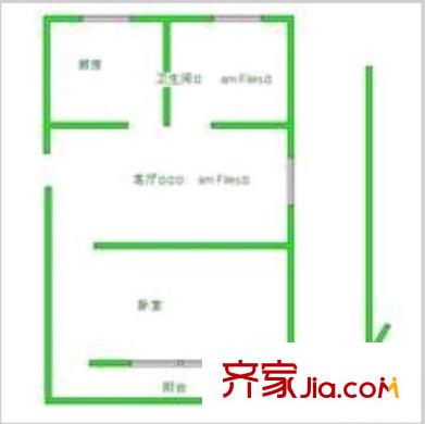 南新四村戶型圖戶型圖 1室1廳1衛(wèi)1廚