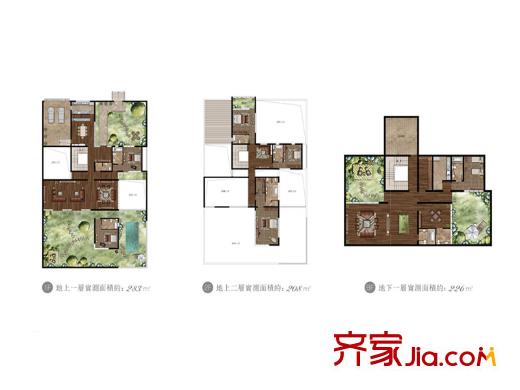 東園雅集軒別墅G戶型圖 5室5廳6衛(wèi)1廚